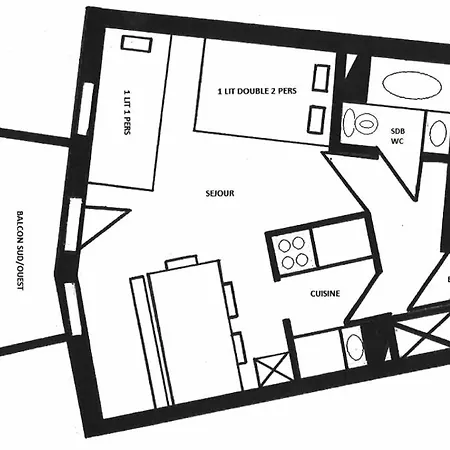 Le Bastion I - Pour 3 Personnes Mae-9634 *